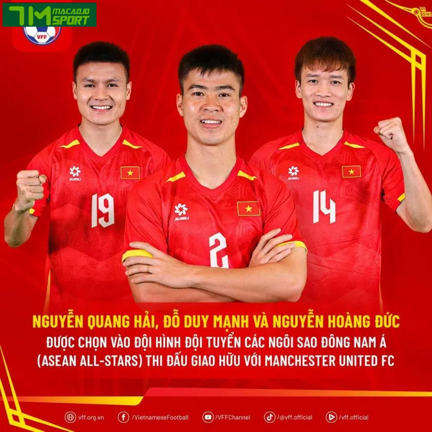 3 cầu thủ tuyển Việt Nam được gọi lên All Star Đông Nam Á