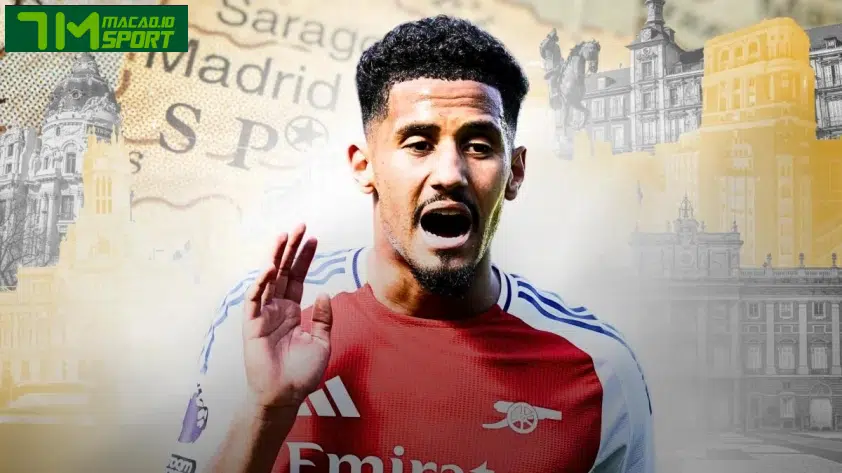 Arsenal sẵn sàng chuyển nhượng Saliba cho Real Madrid.