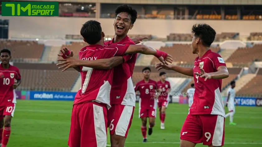 U17 Indonesia đang hừng hực quyết tâm trước trận gặp Triều Tiên. (Ảnh: PSSI)